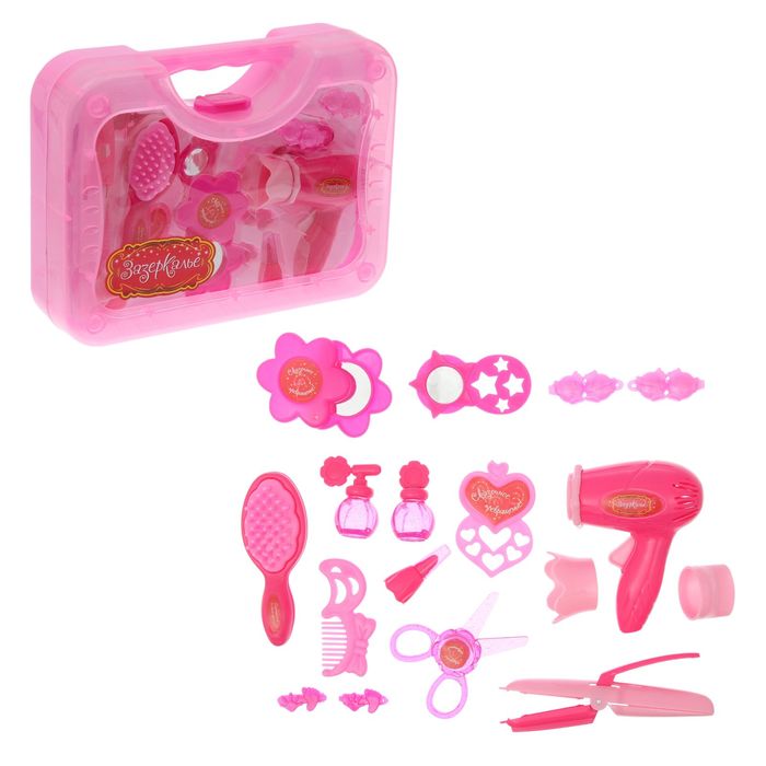 Набор аксессуаров для парикмахера в чемодане, 16 предметов