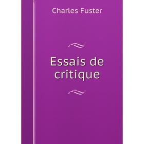 

Книга Essais de critique