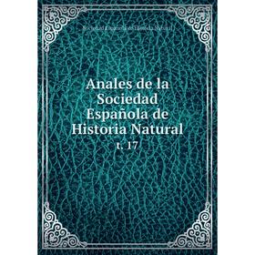 

Книга Anales de la Sociedad Española de Historia Natural t. 17