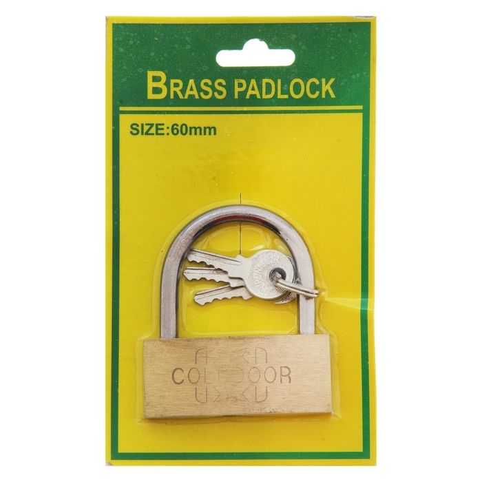 Замок навесной, тип 1, 52х60 мм, 3 ключа