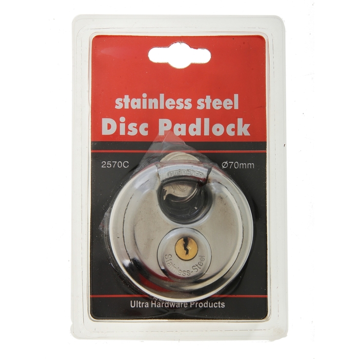 Замок навесной, 70 мм, усиленный, круглый