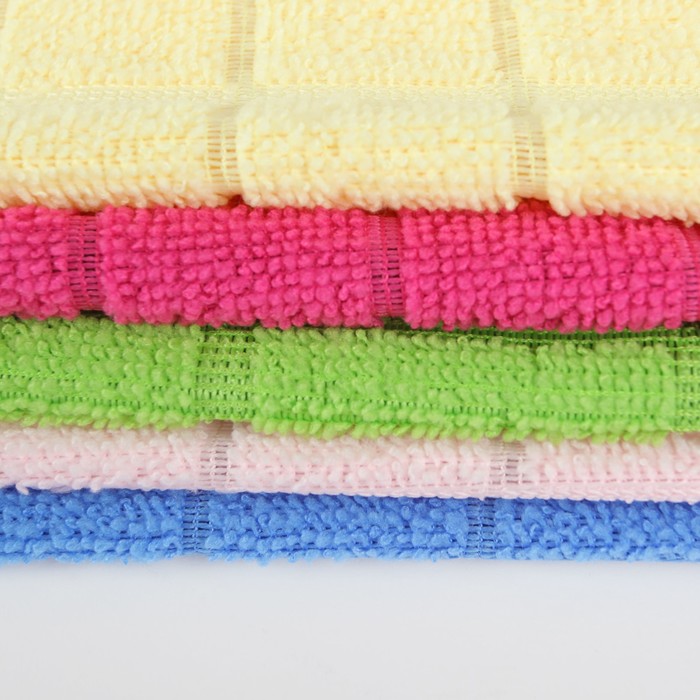 Салфетка для уборки 30х30 см "Клетка", 230 гр, цвета МИКС