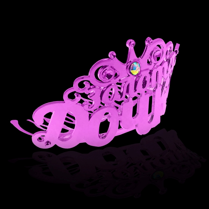 Диадема на гребешке "Золотая дочка"