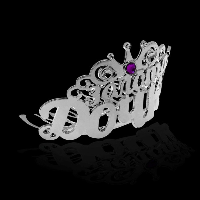 Диадема на гребешке "Золотая дочка"