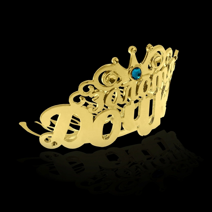 Диадема на гребешке "Золотая дочка"