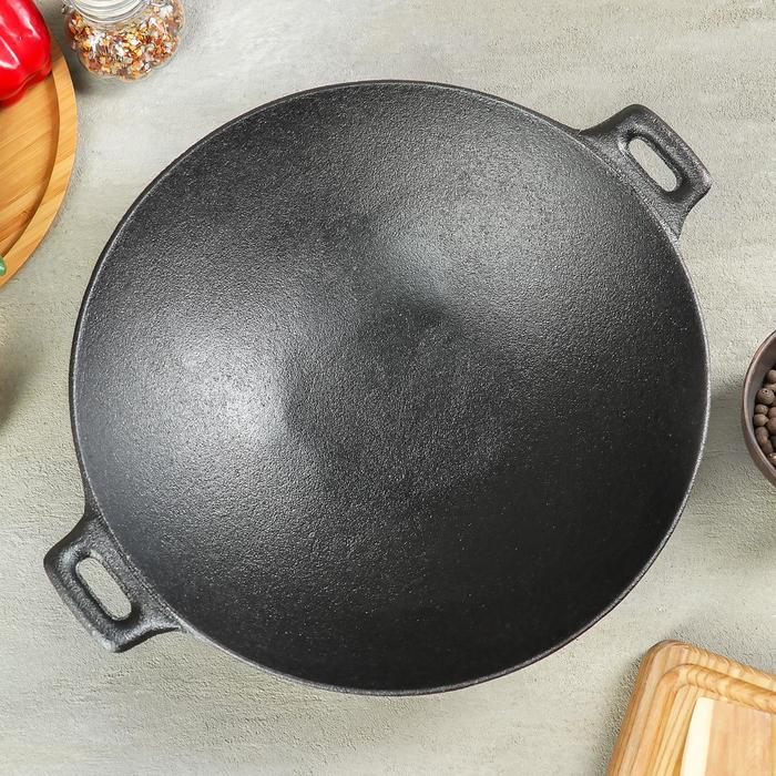 фото Сковорода-wok чугунная доляна «восток», d=30 см