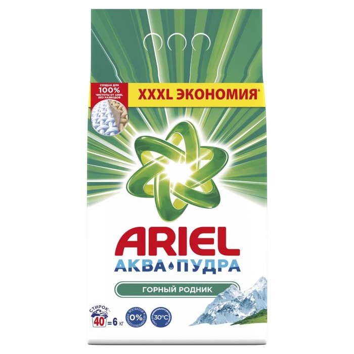 

Стиральный порошок Ariel «Горный родник», автомат, 6 кг