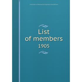 

Книга List of members1905