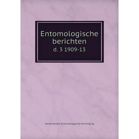 

Книга Entomologische berichten d. 3 1909-13