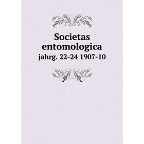 

Книга Societas entomologica jahrg. 22-24 1907-10