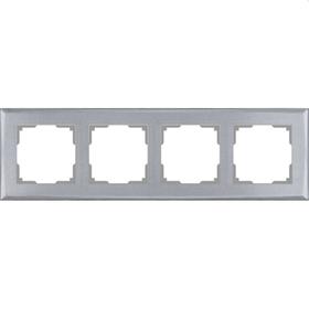 

Рамка на 4 поста WL10-Frame-04, стекло, цвет серебро