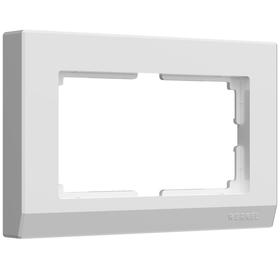 Рамка для двойной розетки WL04-Frame-01-DBL-white, белая