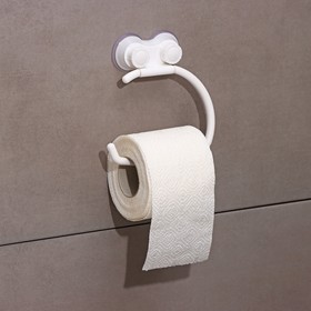 Держатель на присосках для туалетной бумаги «Белая коллекция», 14,5×17×3 см Ош