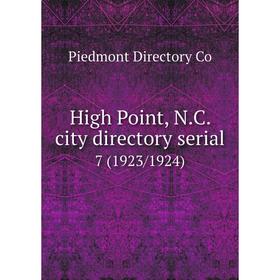 

Книга High Point, N.C. city directory serial 7 (1923/1924)