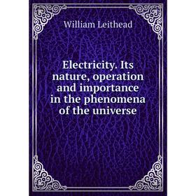 

Книга Electricity. Its nature, operation and importance in the phenomena of the universe