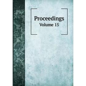 

Книга Proceedings Volume 15