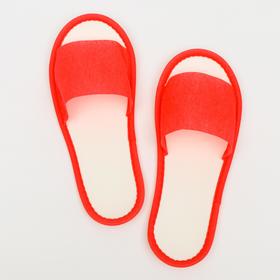 

Тапочки с открытым мысом КРАСНЫЕ "Боббер" Classic 20 пар уп
