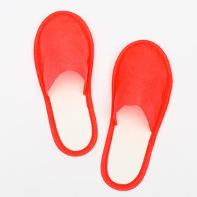 

Тапочки с закрытым мысом КРАСНЫЕ "Боббер" Classic 20 пар уп