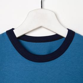 

Футболка для мальчика, цвет тёмно-голубой, рост 104-110 см (36)