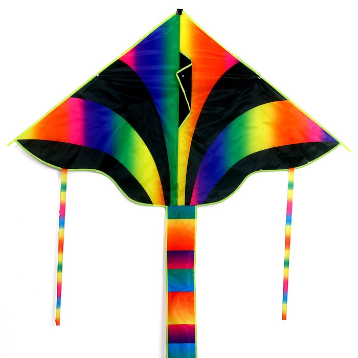 Воздушный змей «Радуга», с леской, цвета МИКС