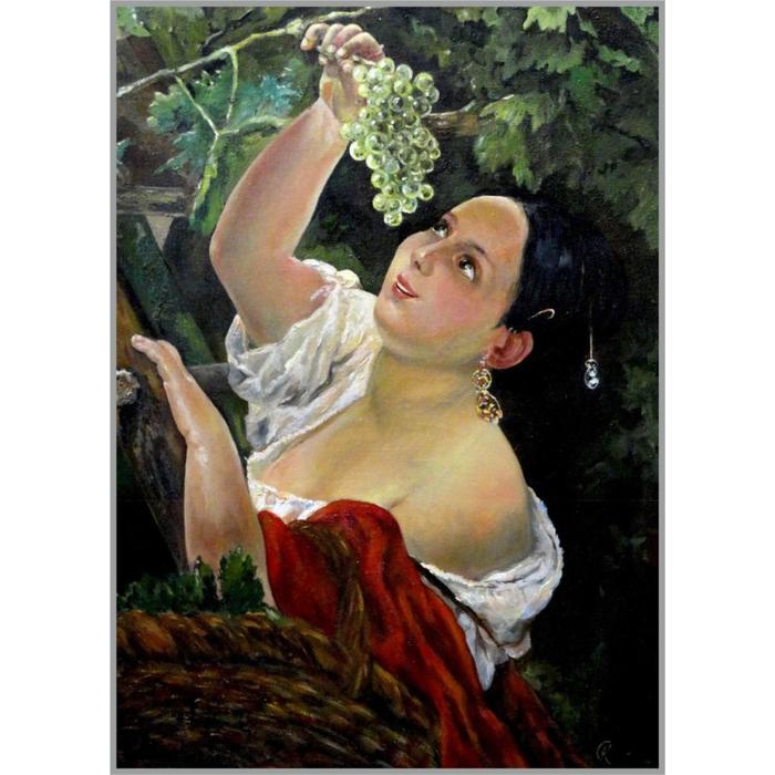 Алмазная мозаика «Итальянский полдень» 50×70 см, 45 цветов