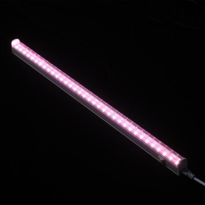 фото Фитосветильник светодиодный uniel, 18 вт, 560 мм, ip40, 230 в, для фотосинтеза, с выкл.