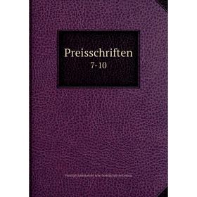 

Книга Preisschriften 7-10