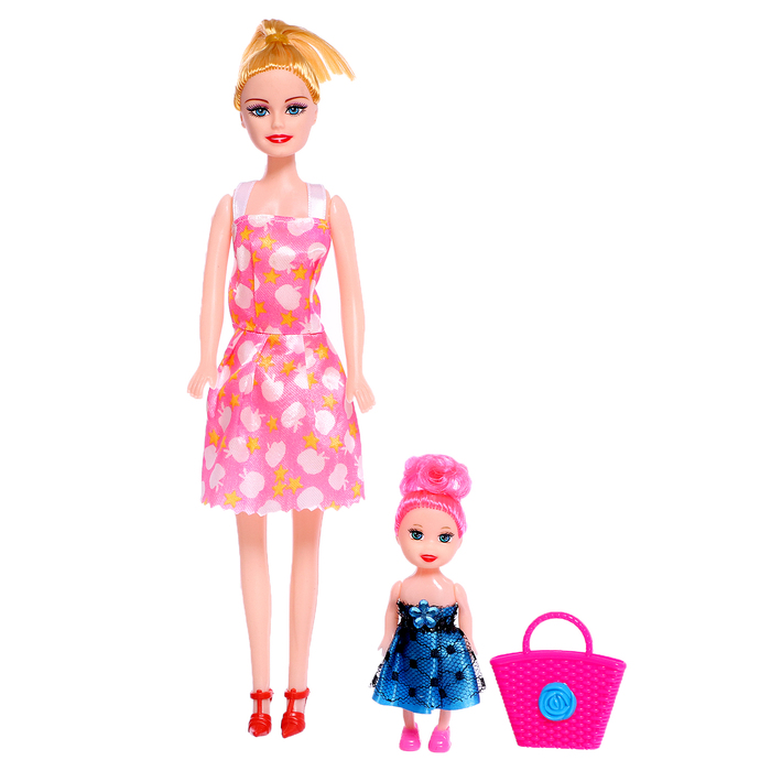 цена Кукла-модель «Оля» с дочкой, с аксессуарами, МИКС