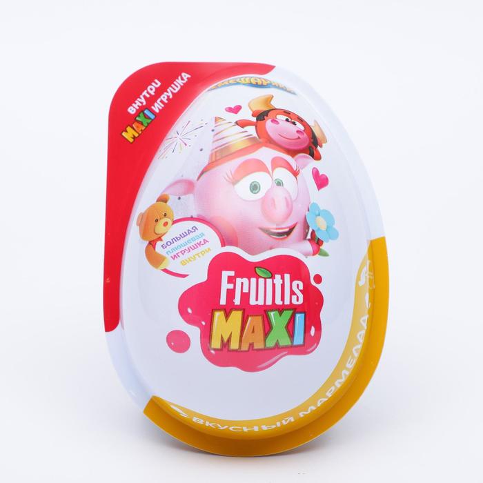 

Мармелад в пластиковом яйце с плюшевой игрушкой Fruitls maxi смешарики, 10 г