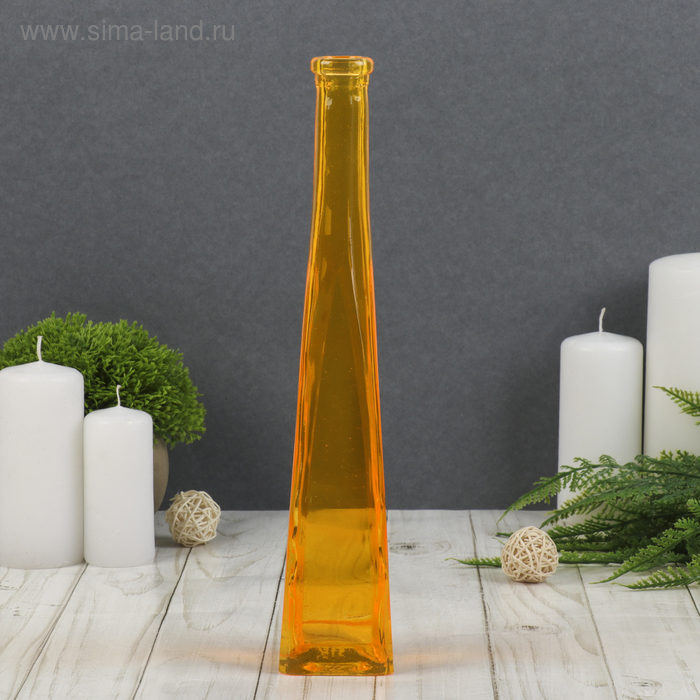 Ваза Стрелка четырехгранная оранж 29х55х55см 02л 209₽