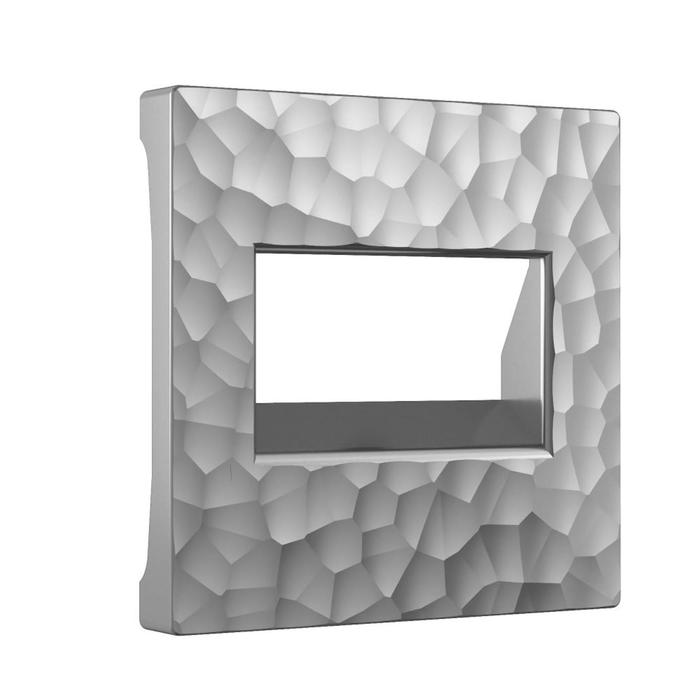 фото Накладка для двойной розетки еthernet rj-45 w1291106, цвет серебро werkel