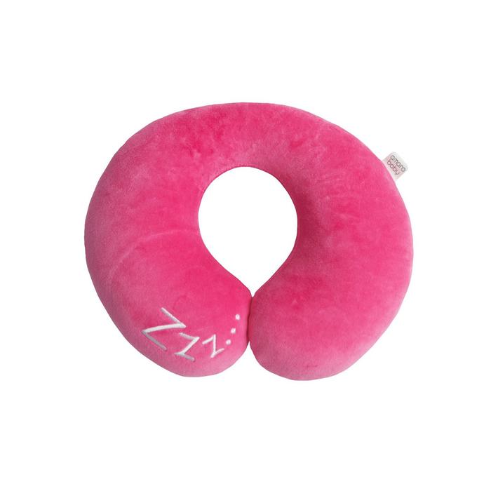 фото Подушка для шеи soft bagel, размер 23x28 см, цвет малиновый amarobaby