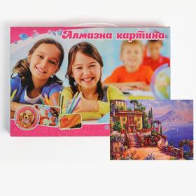 

Алмазная мозаика с подрамником, полное заполнение, 20 × 30 см «У побережья»