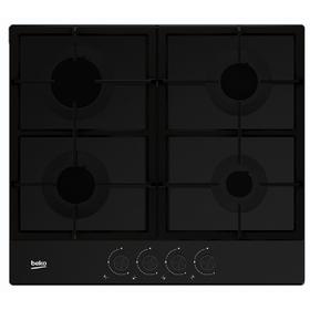

Варочная поверхность Beko HIAG 64225 SB, газовая, 4 конфорки, черная