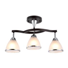 Люстра Ambrella light Traditional, 3x40Вт E27, цвет кофе, хром