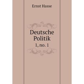 

Книга Deutsche Politik 1, no. 1