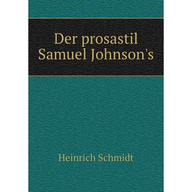 

Книга Der prosastil Samuel Johnson's