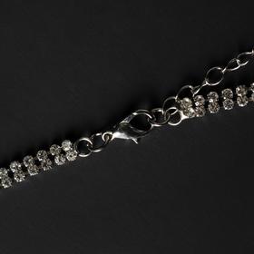 

Колье "Голливуд" галстучек, цвет белый в серебре, L=45