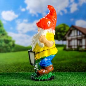 

Садовая фигура "Гном с фонарем" 55х30см