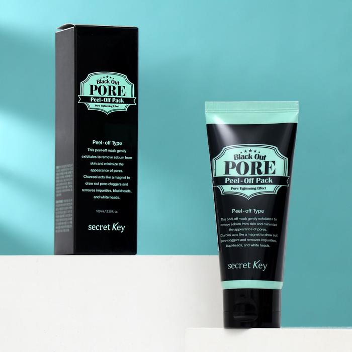 

Маска-плёнка для лица Secret Key Black Out Pore Peel-Off Pack с древесным углём, 100 мл