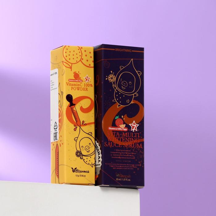 Пудра и сыворотка Elizavecca Vitamin C 100%, 30 мл