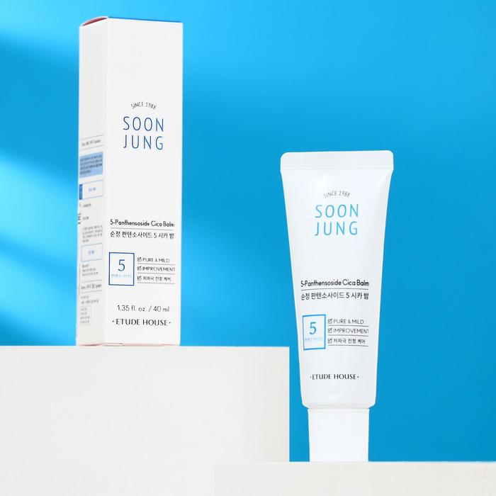 

Заживляющий бальзам Etude House Soon Jung 5-Panthensoside Cica Balm, 40 мл