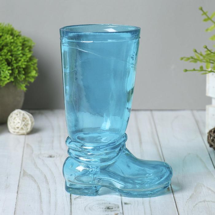 Ваза "Ботфорт" бирюзовая, 0,46 л