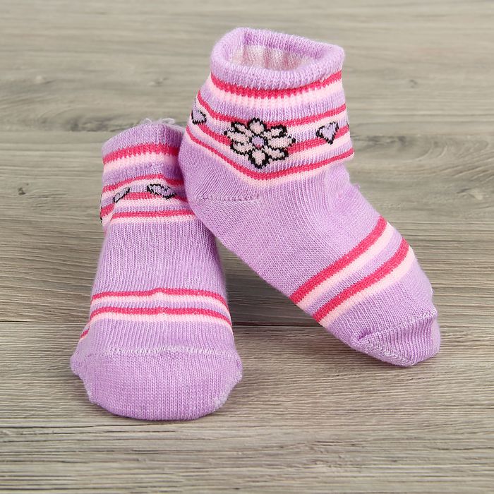 Носки детские Collorista "Ромашка", размер 13 (размер произв. M/1-2 г.), цвет микс
