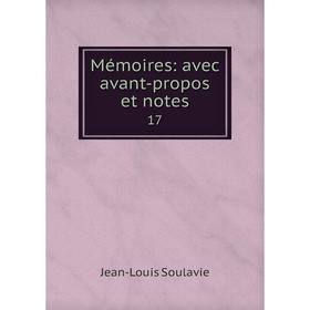 

Книга Mémoires: avec avant-propos et notes17