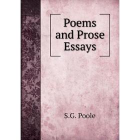 

Книга Poems and Prose Essays