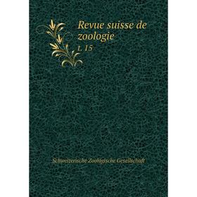 

Книга Revue suisse de zoologie t. 15