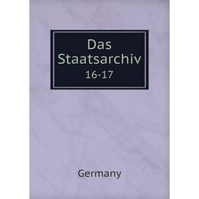 

Книга Das Staatsarchiv 16-17