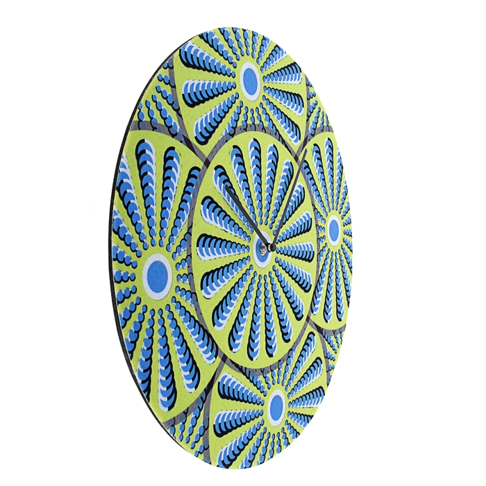 Часы настенные интерьерные "Серия Фетр. Гипноз. Круги", d=40 см