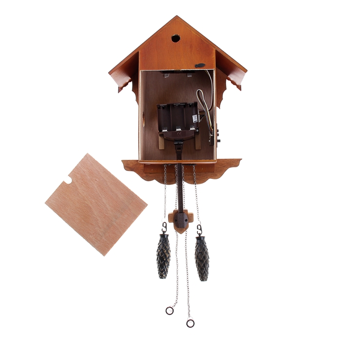 Часы настенные с кукушкой "Домик расписной", звук регулируется